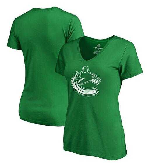 Women Vancouver Canucks Fanatics Branded St. Patrick's Day White Logo T-Shirt Kelly Green FengYun,We sell and wholesale Women Vancouver Canucks Fanatics Branded St. Patrick's Day White Logo T-Shirt Kelly Green FengYun on line form chian!